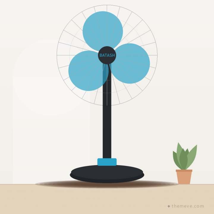 Batash 18″ Pedestal Fan with Remote